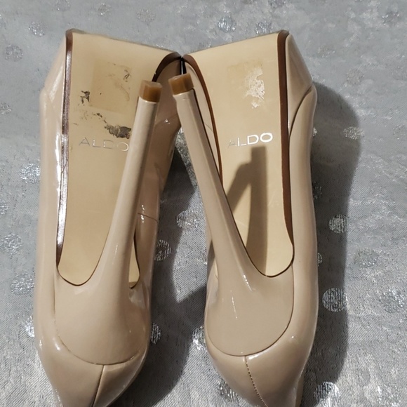 ALDO WOMEN'S BEIGE PLATFORM HIGH HEELS SIZE 6 - Picture 5 of 8